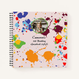 Malerei Colorful 9. Geburtstag Art Party Gästebuch Notizbuch