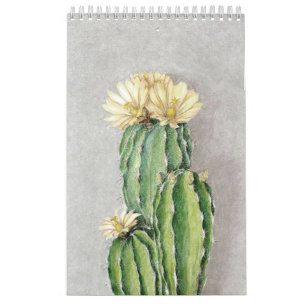 Malerei der Cactus Blume Kalender