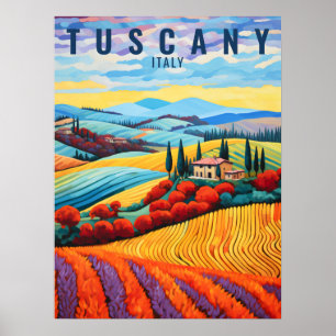 Malerei der Toskana im Herbst   Italien Reise   Ar Poster