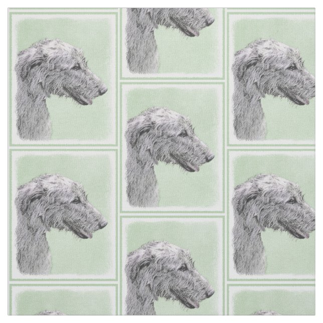Malerei des irischen Wolfhound-2 - niedliche Stoff (Muster)