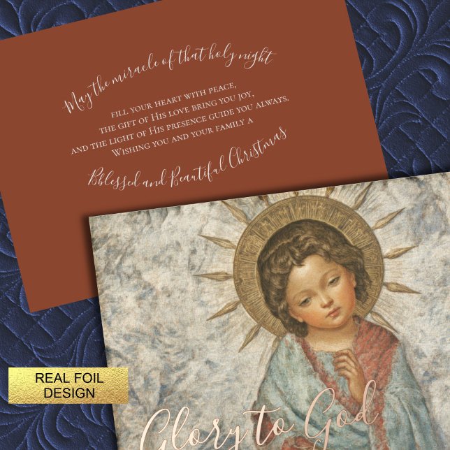 Malerei des jungen Retters Folien Feiertagskarte (Von Creator hochgeladen)