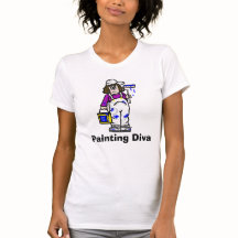 Malerei Diva T - Shirt der Frauen