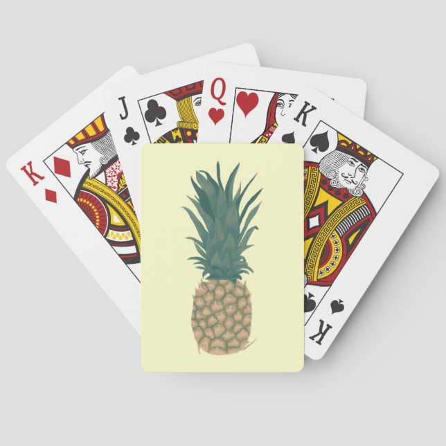 Malerei eines frischen Ananas, Kartenspielen Spielkarten (Rückseite)