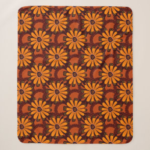 Malerei fallender Blume, Doodles, Grunge-Textu Sherpadecke