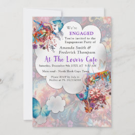 Malerei Fantasy-Blume zum Ausdruck der Natur Einladung