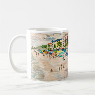 Malerei "Fort Myer's Beach" von Willlowcatdesigns  Kaffeetasse