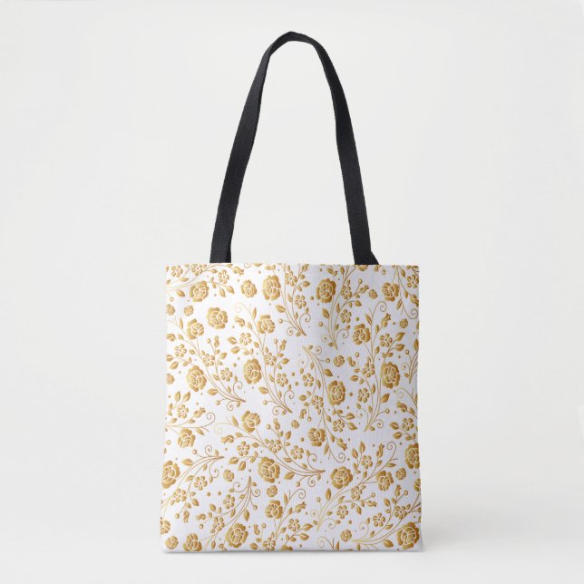 Malerei Gold Floral Muster (Vorderseite)