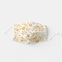 Malerei Gold Floral Muster