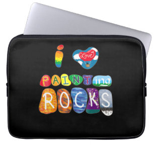 Malerei I Liebe Rock Painting Funny Rock Painter Laptopschutzhülle