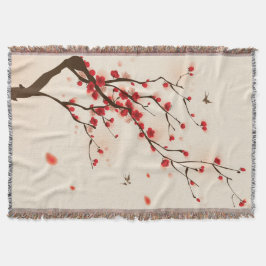 Malerei im orientalischen Stil, Pflaumenblüte im F Decke