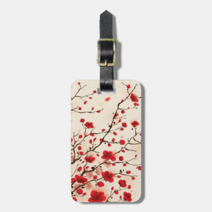 Malerei im orientalischen Stil, Pflaumenblüte im F Gepäckanhänger