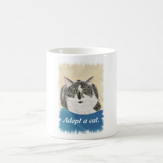 Malerei - Katzenadoption fördert Tassen (Mittel)