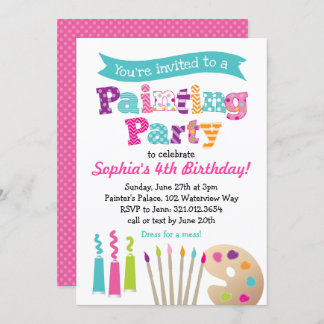 Malerei-Kunst-Party Einladung