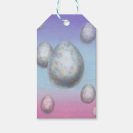 Malerei Kunst sieben Ostereier in der Luft schwebe Geschenkanhänger