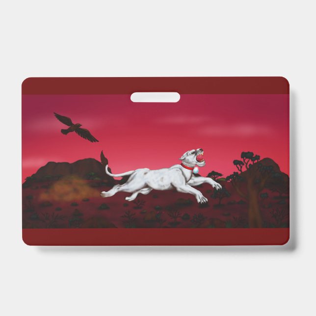 Malerei Kunst White Lioness Fantasy Landschaft Adl Ausweis (Vorderseite)