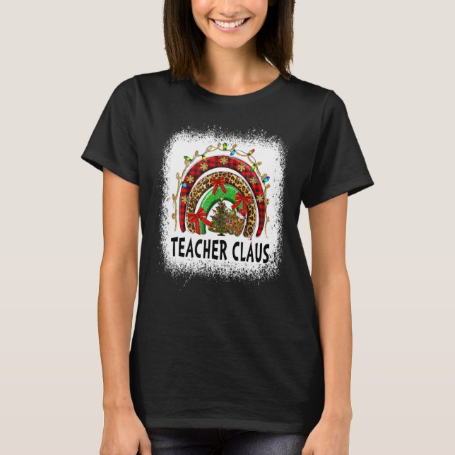 Malerei Leopard Regenbogenlehrer Claus T-Shirt (Vorderseite)