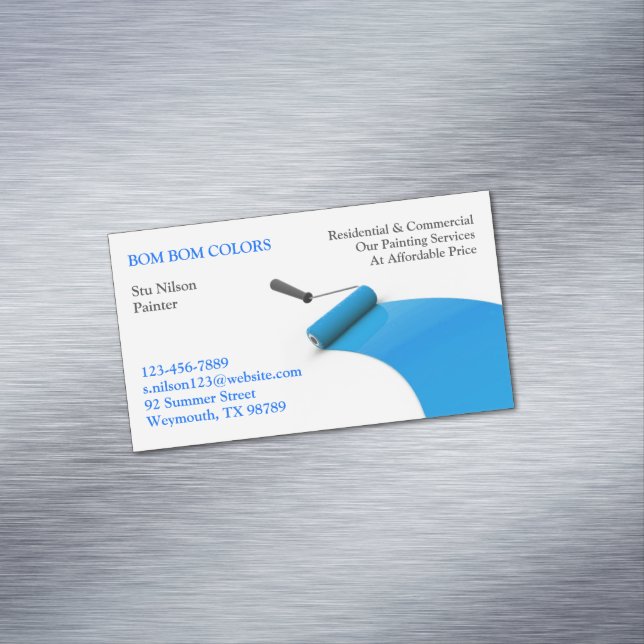 Malerei Magnetische Visitenkarte (Beispiel)