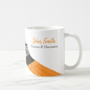 Malerei Maler Service Company Brush Orange Kaffeetasse