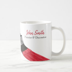 Malerei Maler Service Company Brush Red Coffee Kaffeetasse