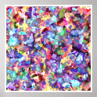 Malerei mit Farbe Poster