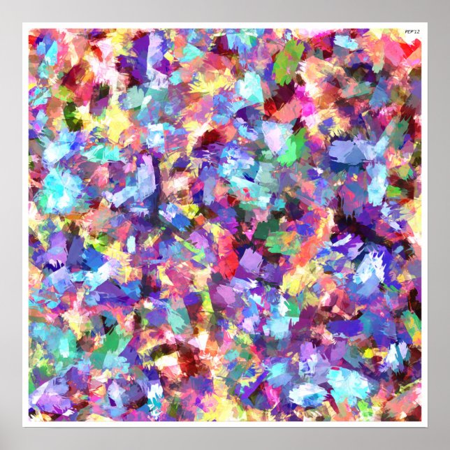 Malerei mit Farbe Poster (Vorne)