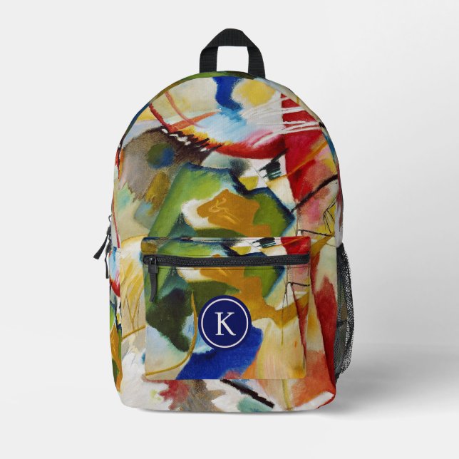 Malerei mit grüner Mitte von Wassily Kandinsky Bedruckter Rucksack (Vorderseite)