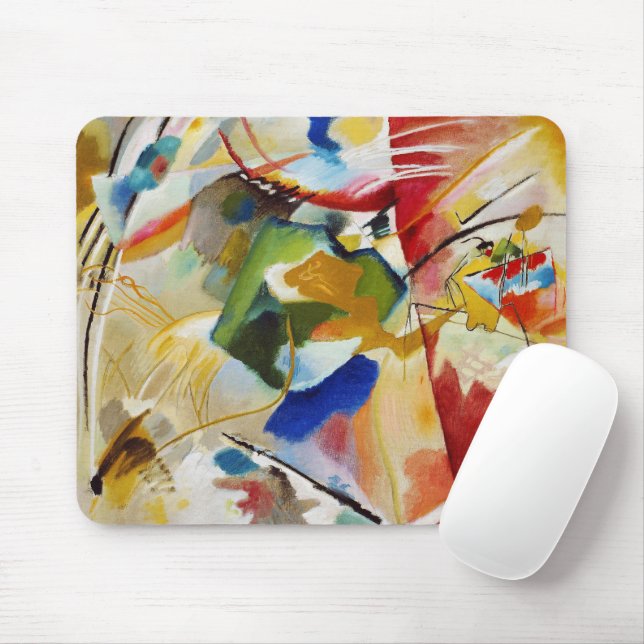 Malerei mit grüner Mitte von Wassily Kandinsky Mousepad (Mit Mouse)