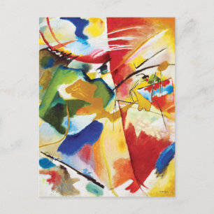 Malerei mit grüner Mitte von Wassily Kandinsky Postkarte