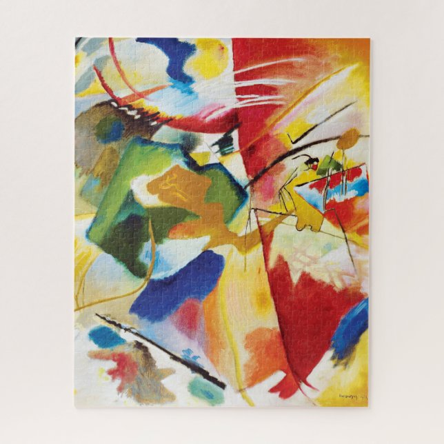 Malerei mit grüner Mitte von Wassily Kandinsky Puzzle (Vertikal)