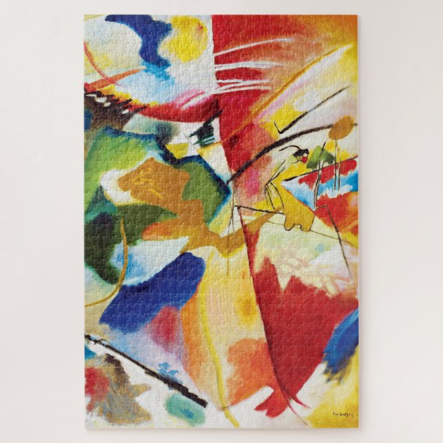 Malerei mit grüner Mitte von Wassily Kandinsky Puzzle (Vertikal)