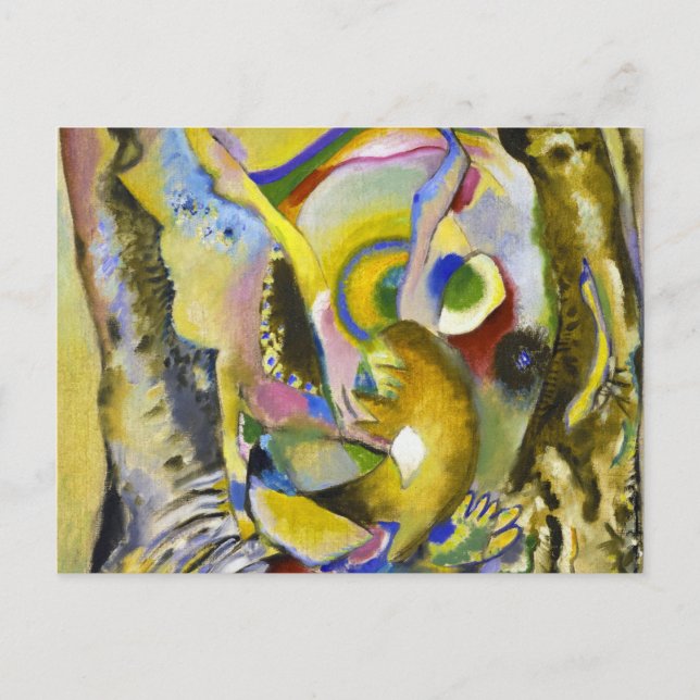 Malerei mit klarem Hintergrund, 1916 von Kandinsky Postkarte (Vorderseite)
