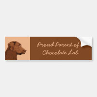 Malerei mit Labrador Retriever (Schokolade) - Hund