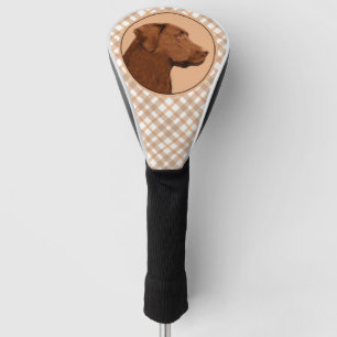 Malerei mit Labrador Retriever (Schokolade) - Hund Golf Headcover