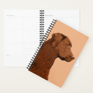Malerei mit Labrador Retriever (Schokolade) - Hund Planer