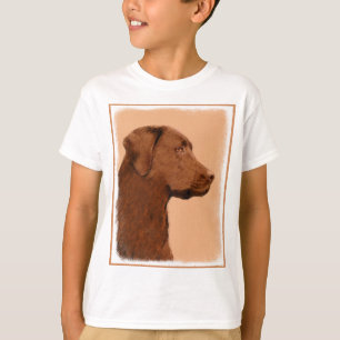 Malerei mit Labrador Retriever (Schokolade) - Hund T-Shirt