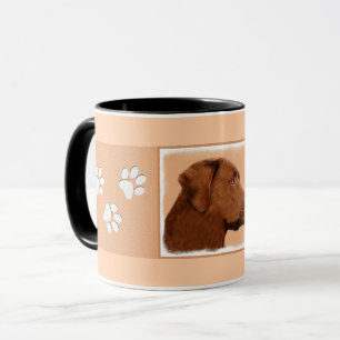 Malerei mit Labrador Retriever (Schokolade) - Hund Tasse