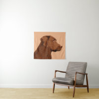 Malerei mit Labrador Retriever (Schokolade) - Hund