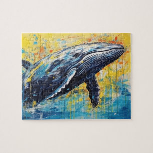 Malerei mit modernen Whalen Puzzle
