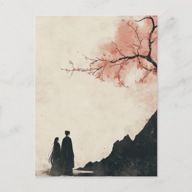 Malerei mit Tintenpatronen Postkarte (Vorderseite)