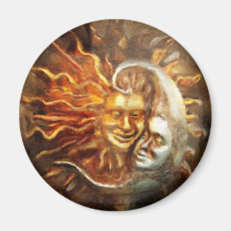 Malerei : Mondsonne Lieben Magnet