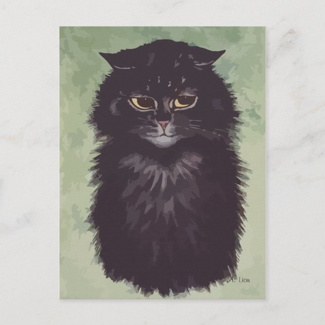 Malerei Persische Katze n° 2 Postkarte (Vorderseite)