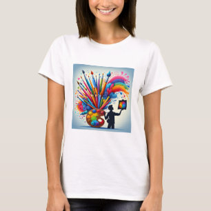 Malerei Regenbogen farbiges Hemd T-Shirt