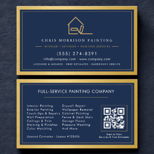 Malerei-Service-QR-Code-Home-Painter  Visitenkarte