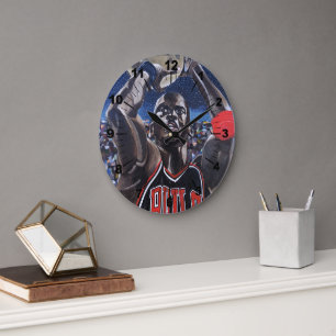 Malerei 'Shooting for the Moon' von Alfred Fox Große Wanduhr
