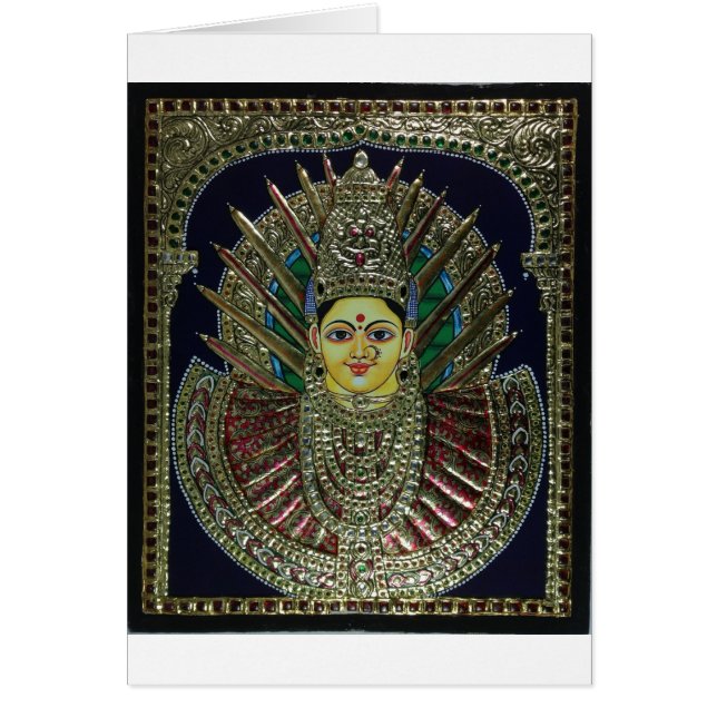 Malerei Tanjore Fluglageanzeigers Parashakti (Vorne)