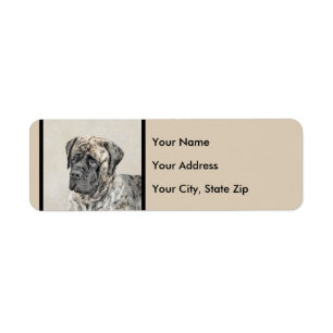 Malerei von englischen Mastiff (Brindle) - Hundeku