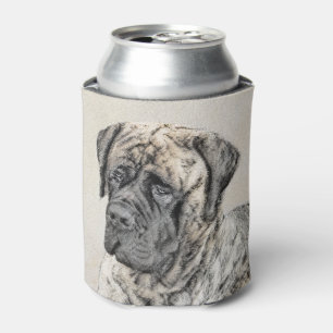 Malerei von englischen Mastiff (Brindle) - Hundeku Dosenkühler