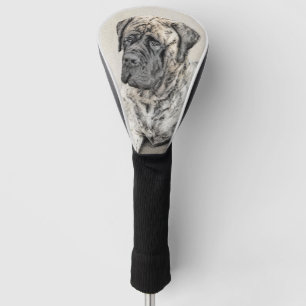 Malerei von englischen Mastiff (Brindle) - Hundeku Golf Headcover
