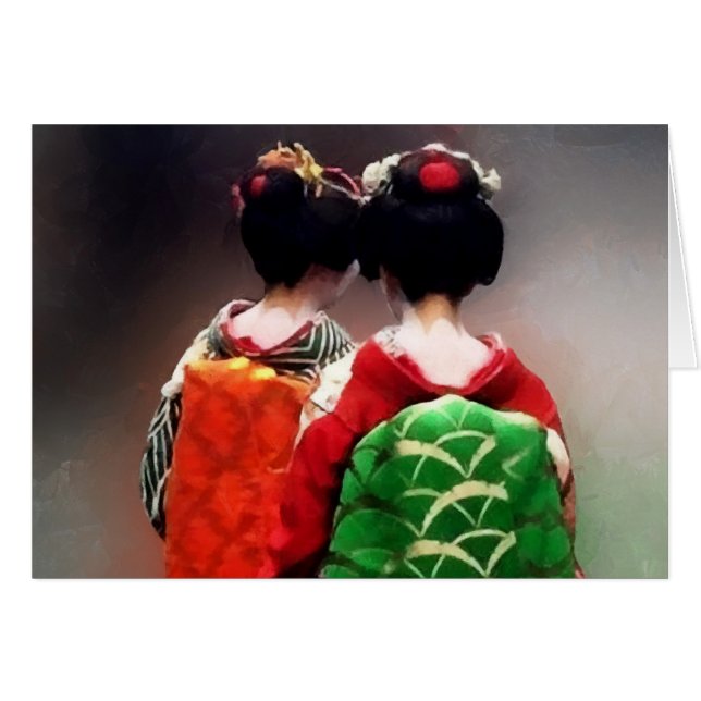 Malerei von japanischem Maiko (Vorderseite (Horizontal))