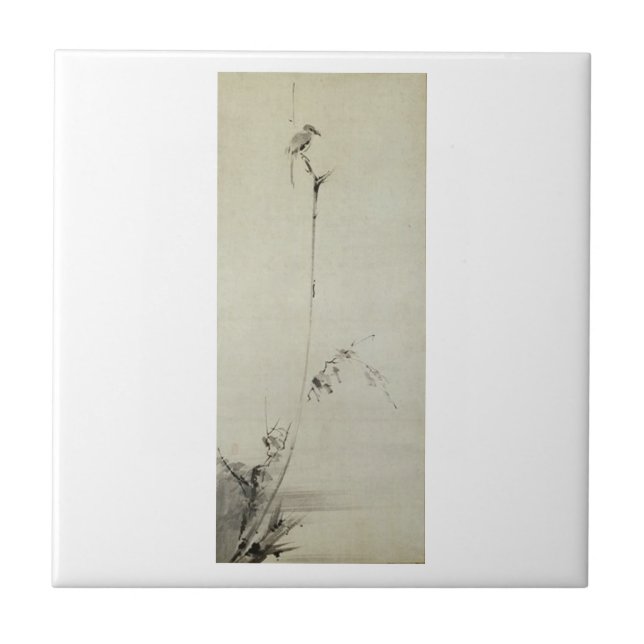 Malerei von Miyamoto Musashi, C. 1600's Fliese (Vorderseite)